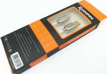 Cablu Date si Incarcare RONPIN Type-C Cablu Panza Culoare Alb pt Telefon Tableta 