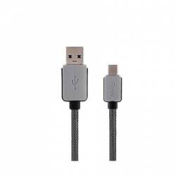 Cablu de date high quality Type-C 3.1 pentru Samsung Huawei HTC Allview cu conector USB - C lungime 3 m Gri BBL357 