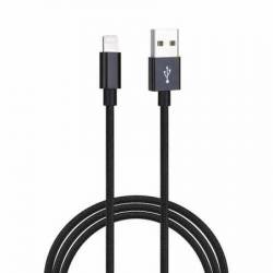 Cablu de date Lightning pentru iPhone iPod iPad 3M ranforsat negru BBL580 