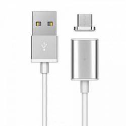 Cablu de dateincarcare magnetic Micro USB 1m argintiu BBL255 