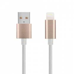 Cablu de dateincarcare magnetic pentru iPhone conector Lightning magnetic 1m auriu BBL562 