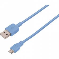 Cablu Micro USB de date incarcare 3M Albastru BBL300 