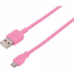 Cablu Micro USB de date incarcare 3M Roz BBL302 