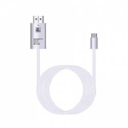 Cablu USB 3.1 Type C la HDMI 4K - Adaptor HUB de tip C pentru video HDMI 2 metri pentru Samsung Xiaomi si dispozitivele 