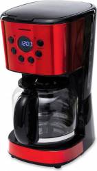 Cafetiera digitala Heinner HCM-D1500RDIX 900 W 1.5 L Timer Display Led fara BPA Rosu-Negru 