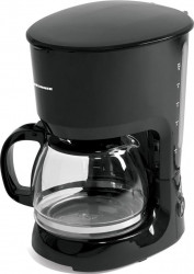 Cafetiera Heinner HCM-750BK 750W 1.25L anti-picurare mentinere cald Negru 