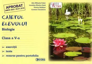 Caietul elevului. biologie clasa a v-a.
