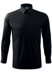 Camasa barbati neagra bumbac M maneca lunga