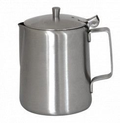 Cana inox servire cafea cu capac conus 900ml 