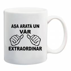 Cana personalizata ceramica 300 ml Asa Arata un Var Extraordinar 