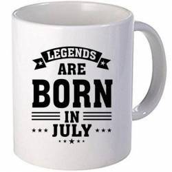 Cana personalizata ceramica 300 ml Legends are born in July 