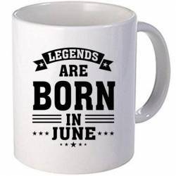 Cana personalizata ceramica 300 ml Legends are born in June 