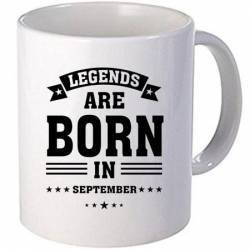 Cana personalizata ceramica 300 ml Legends are born in September 