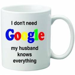 Cana personalizata ceramica 300 ml My husband knows everything 
