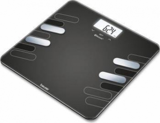 Cantar de diagnostic Beurer 180kg Bluetooth 30 memorii Negru 