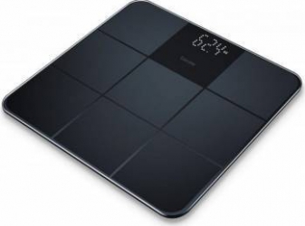 Cantar de sticla Beurer GS235 Afisaj LCD 180kg Negru 