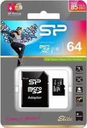 Card de Memorie Silicon Power MicroSDXC 64GB Clasa 10 Elite UHS-1 + Adaptor SD 