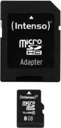 Card Memorie Intenso MicroSDHC 8GB Clasa 10 + Adaptor SD 
