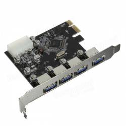 Card adaptor PCIex pentru 4 porturi USB3.0 A mama HOPE R 