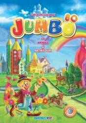 Carte de colorat Jumbo cu animale si abtibilduri 