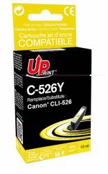 Cartus cerneala UPRINT CJ526YUP Galben 10 ml compatibil CLI526 