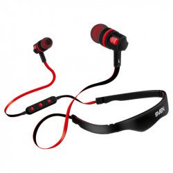 Casti audio SVEN E-216B In-Ear Wireless Bluetooth Negru-Rosu 