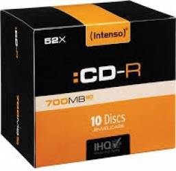 CD-R Intenso 700 MB 10 Slim Case