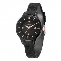 Ceas Viser Dama Quartz Casual Elegant Negru PN999979NU curea din silicon afisaj Analog 