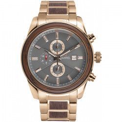 Ceas barbatesc Barrel Dawn BA-4006-02 Auriu-Maro 