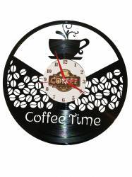 Ceas disc vinil - Coffee Time 
