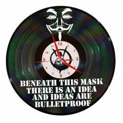 Ceas disc vinil - Guy Fawkes 