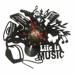 Ceas disc vinil - Life is Music 