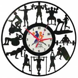 Ceas disc vinil sens invers - Fitnes 
