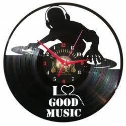Ceas disc vinil sens invers - I love Good Music 
