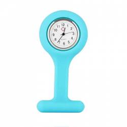 Ceas pentru asistente medicaledoctori mini brosa pentru tunica din silicon blue BBL617