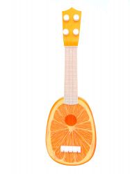 Chitara plastic corzi metal desen portocala 