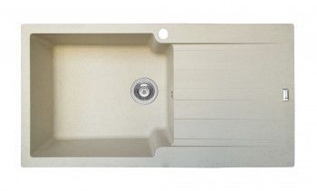 Chiuveta Pyramis SIERRA DUROTHEK 1000x500mm adancime 210mm cuva stanga montare pe blat soft compozit bej 