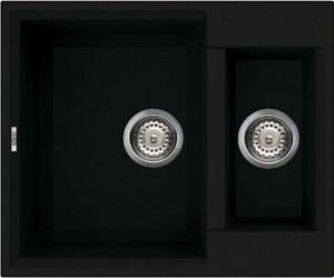 Chiuveta granitek Elleci Easy 150 600x500x210 mm cuva reversibila Full Black G40 