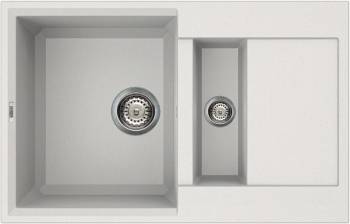 Chiuveta granitek Elleci Easy 325 780x500x220 mm cuva reversibila Bianco Titano 