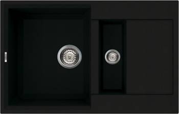Chiuveta granitek Elleci Easy 325 780x500x220 mm cuva reversibila Full Black G40 