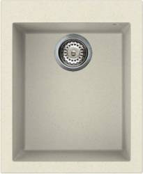 Chiuveta granitek Elleci Quadra 100 410x500x200 mm Bianco Antico G62 
