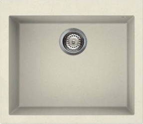 Chiuveta granitek Elleci Quadra 105 570x500x200 mm Bianco Antico G62 