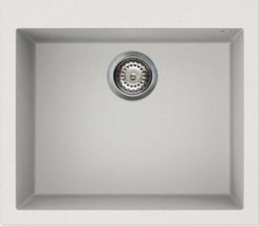 Chiuveta granitek Elleci Quadra 105 570x500x200 mm Bianco Titano G68 