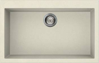 Chiuveta granitek Elleci Quadra 130 790x500x200 mm Bianco Antico G62 
