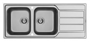 Chiuveta inox Pyramis ATHENA dimensiune 1160x500mm adancime 165/165mm reversibila finisaj lucios 