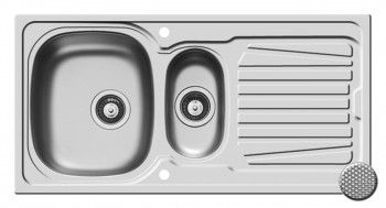 Chiuveta inox Pyramis SPARTA dimensiune 1000x500mm adancime 150/90mm reversibila finisaj antizgariere 