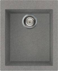 Chiuveta metaltek Elleci Quadra 100 410x500x200 mm Titanium M73 