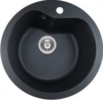 Chiuveta Pyramis Round ARTITHEK Ø 510mm adancime 200mm montare pe blat soft compozit negru 