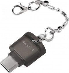 Cititor de carduri extern LogiLink USB 2.0 microSD, microSDHC/SDXC Negru 