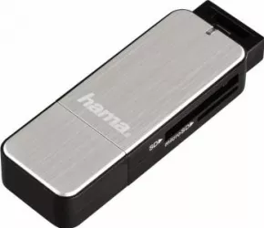 Cititor de carduri Hama USB 3.0 SD microSD Silver